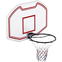 Oypla Servicio Pesado montado en la Pared de tamaño Completo Tablero Trasero de Baloncesto Red del aro